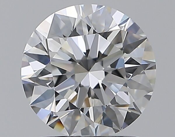 1.35 carat, E colour, VVS2 clarity, Round shape, Natural Diamond.