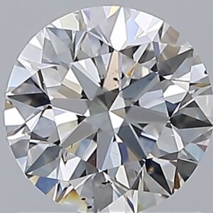 1.01 carat, D colour, SI1 clarity, Round shape, Natural Diamond.