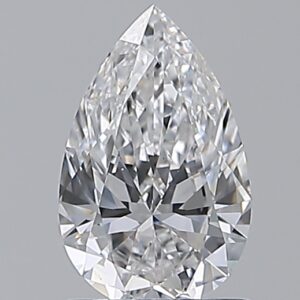 1 carat, D colour, SI1 clarity, Pear shape, Natural Diamond.