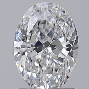 1.2 carat, D colour, SI1 clarity, Oval shape, Natural Diamond.
