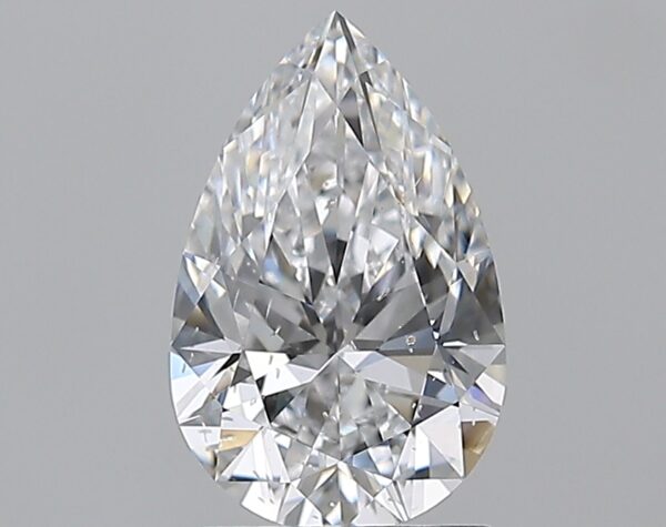 1.51 carat, D colour, SI2 clarity, Pear shape, Natural Diamond.