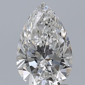 1 carat, E colour, SI1 clarity, Pear shape, Natural Diamond.