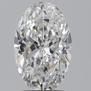 2.01 carat, E colour, SI1 clarity, Oval shape, Natural Diamond.