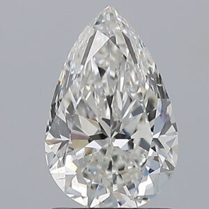 1.5 carat, G colour, SI1 clarity, Pear shape, Natural Diamond.