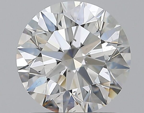 1.12 carat, G colour, SI2 clarity, Round shape, Natural Diamond.