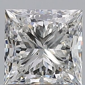 1 carat, G colour, SI2 clarity, Princess shape, Natural Diamond.