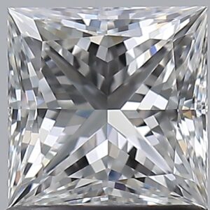 1.01 carat, F colour, VS2 clarity, Princess shape, Natural Diamond.