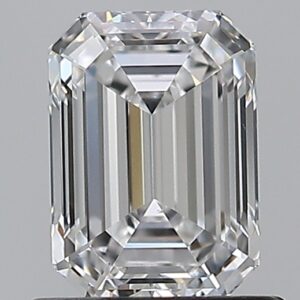 1.02 carat, E colour, VS2 clarity, Emerald shape, Natural Diamond.