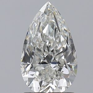 1.5 carat, G colour, SI1 clarity, Pear shape, Natural Diamond.