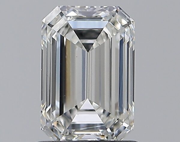 1.21 carat, G colour, VS2 clarity, Emerald shape, Natural Diamond.