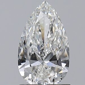 1 carat, F colour, SI2 clarity, Pear shape, Natural Diamond.