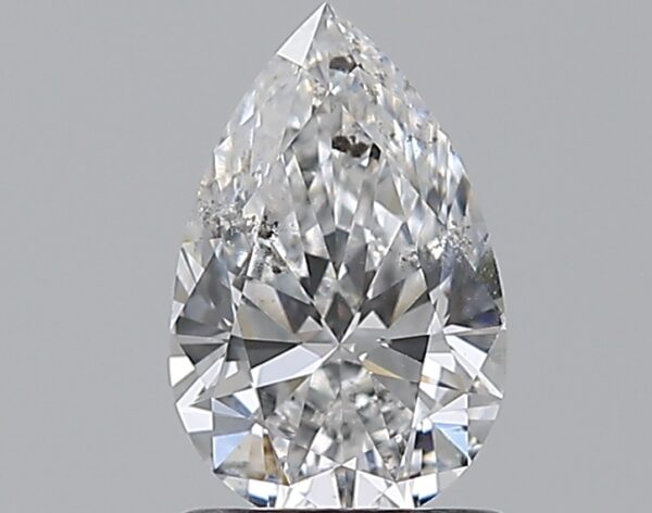 1.01 carat, D colour, SI2 clarity, Pear shape, Natural Diamond.