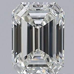 1.01 carat, H colour, SI1 clarity, Emerald shape, Natural Diamond.