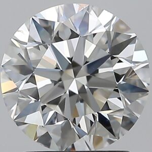 2.01 carat, G colour, SI1 clarity, Round shape, Natural Diamond.