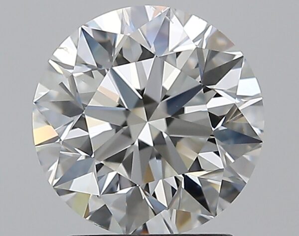 2.01 carat, G colour, SI1 clarity, Round shape, Natural Diamond.