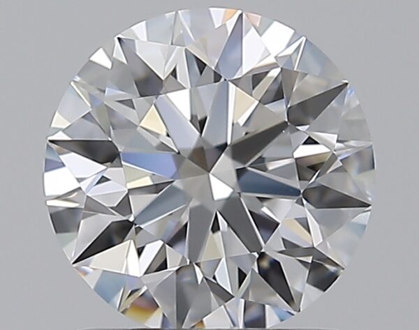 1.02 carat, D colour, IF clarity, Round shape, Natural Diamond.