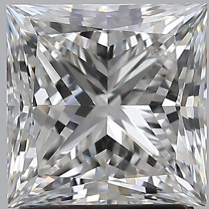 2.01 carat, G colour, VS1 clarity, Princess shape, Natural Diamond.