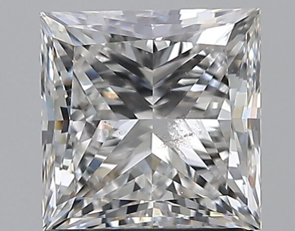 1.51 carat, F colour, SI2 clarity, Princess shape, Natural Diamond.