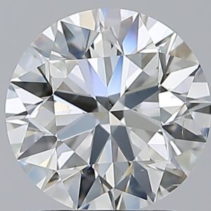 2.01 carat, H colour, SI1 clarity, Round shape, Natural Diamond.