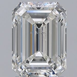 2.01 carat, G colour, SI2 clarity, Emerald shape, Natural Diamond.