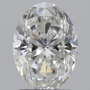1.5 carat, H colour, SI1 clarity, Oval shape, Natural Diamond.