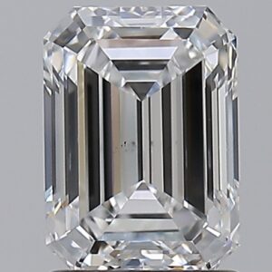 1.5 carat, E colour, VS2 clarity, Emerald shape, Natural Diamond.