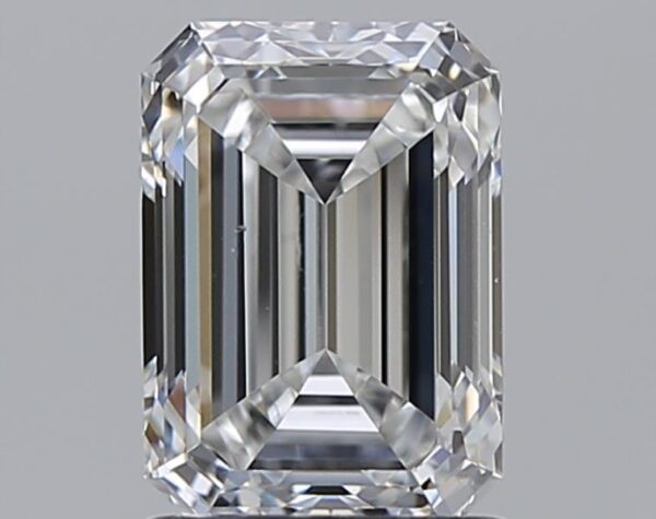 1.5 carat, F colour, VS2 clarity, Emerald shape, Natural Diamond.
