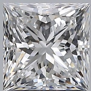 1.51 carat, E colour, VS2 clarity, Princess shape, Natural Diamond.