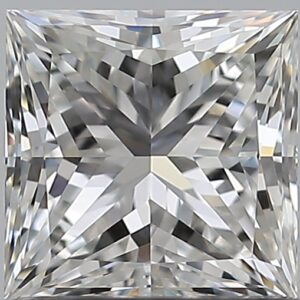 1 carat, G colour, VS1 clarity, Princess shape, Natural Diamond.