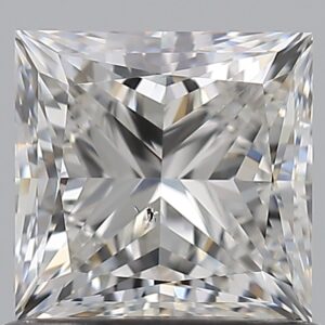 1 carat, F colour, SI2 clarity, Princess shape, Natural Diamond.