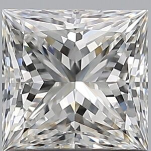1.02 carat, G colour, VVS2 clarity, Princess shape, Natural Diamond.