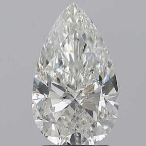 2.01 carat, G colour, SI2 clarity, Pear shape, Natural Diamond.