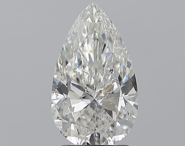 2.01 carat, G colour, SI2 clarity, Pear shape, Natural Diamond.