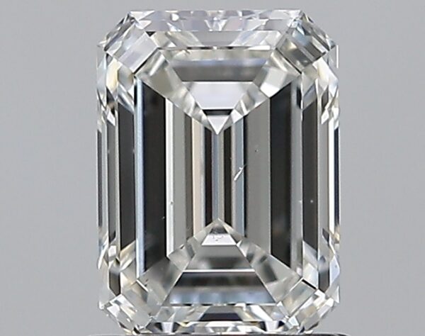 1.2 carat, G colour, SI1 clarity, Emerald shape, Natural Diamond.