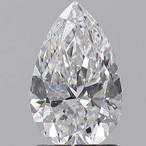 1.51 carat, E colour, SI2 clarity, Pear shape, Natural Diamond.