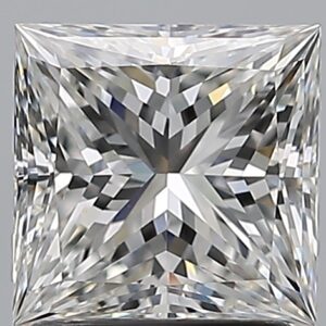 1.71 carat, F colour, VS1 clarity, Princess shape, Natural Diamond.