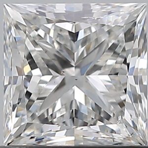 1 carat, G colour, SI2 clarity, Princess shape, Natural Diamond.