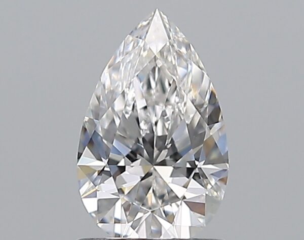 1 carat, E colour, VS2 clarity, Pear shape, Natural Diamond.