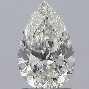 1.51 carat, H colour, SI2 clarity, Pear shape, Natural Diamond.