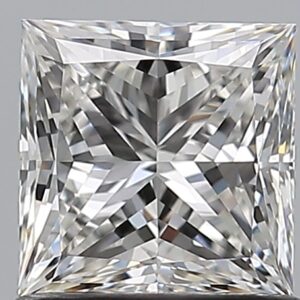 1 carat, G colour, VVS2 clarity, Princess shape, Natural Diamond.