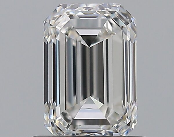 1 carat, E colour, VS1 clarity, Emerald shape, Natural Diamond.