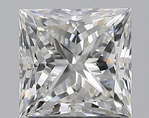 1.01 carat, G colour, VVS2 clarity, Princess shape, Natural Diamond.