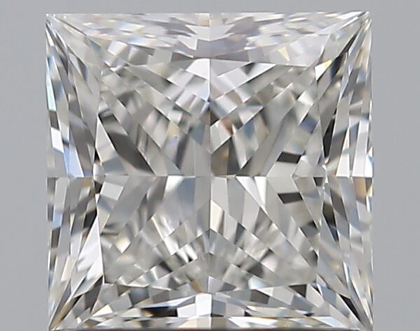 1 carat, H colour, VS2 clarity, Princess shape, Natural Diamond.