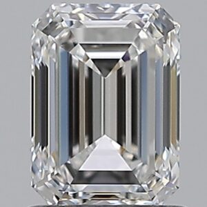 1.01 carat, E colour, VS2 clarity, Emerald shape, Natural Diamond.