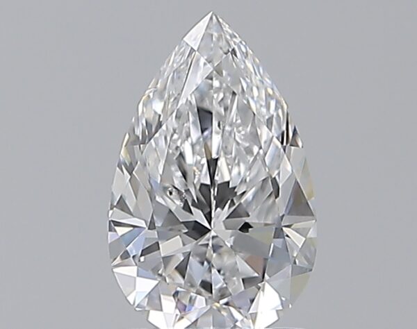 1 carat, D colour, SI1 clarity, Pear shape, Natural Diamond.