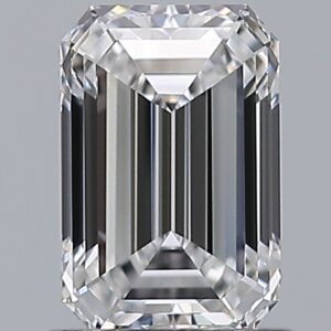 1.01 carat, D colour, VVS2 clarity, Emerald shape, Natural Diamond.