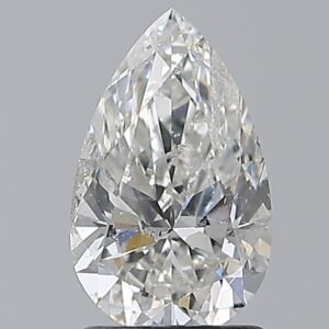 1.5 carat, G colour, SI2 clarity, Pear shape, Natural Diamond.