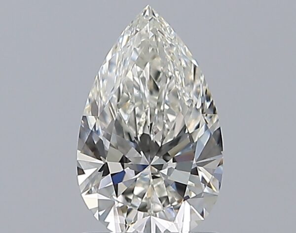 1 carat, H colour, VS2 clarity, Pear shape, Natural Diamond.