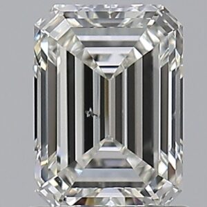 1.01 carat, H colour, SI1 clarity, Emerald shape, Natural Diamond.