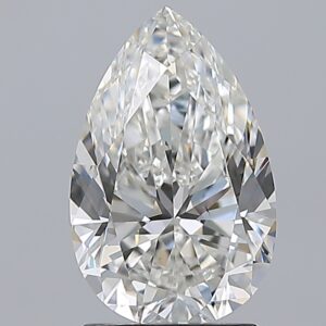 2.01 carat, G colour, VS2 clarity, Pear shape, Natural Diamond.
